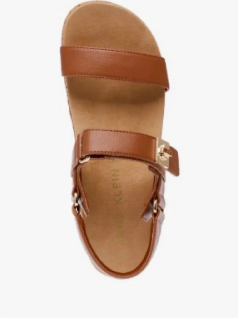 New Anne Klein Women's Verse Double Strap Platform Wedge Sandals 8.5